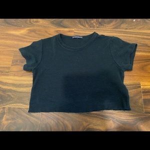 Brandy Melville Crop distressed tee